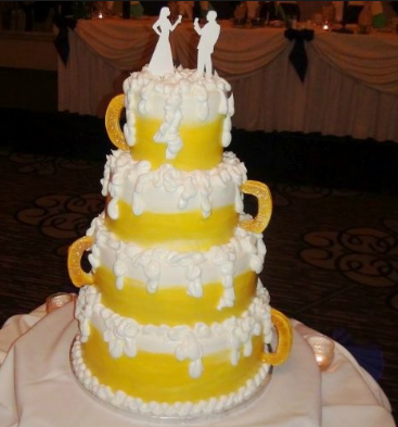beer wedding cake
